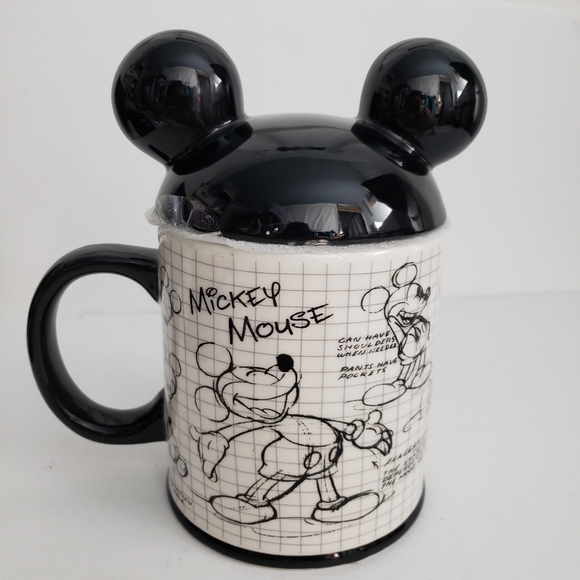Disney Mickey Mouse Mug With Ear Lid - Picture 1 of 6